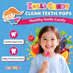 Sugar-Free Zollipops: Healthy Clean Teeth Lollipops Perfect for Kids Ages 3+