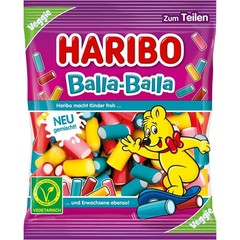 Haribo BALLA BALLA European gummies -160g -VEGETARIAN- FREE SHIP