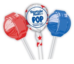 Patriotic Pops, Cherry and Blue Raspberry Flavors
