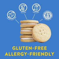Gluten Free KinniTOOS Vanilla Sandwich Cream Cookies, 8 oz Box (Pack of 6), A…