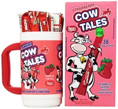 Goetze’s Cow Tales Candy Tumbler, Strawberry Smoothie, 100 Count