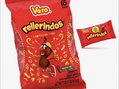 Vero Rellerindos Tamarind Chili Pepper hard mexican candy 8oz container