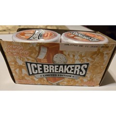 LOT OF 8 Ice Breakers Orange Cream Pop Mints – RARE Limited Edition – NEW SEALED