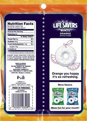 LIFE SAVERS Orange Mints Candy, 6.25-Ounce Bag [3-Bags]