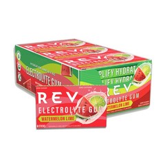Electrolyte Gum, Watermelon Lime, Sugar-Free with Essential Electrolytes,12 C…