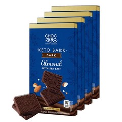 Dark Chocolate Almond Bark with Sea Salt, Sugar Free, , Low Carb, High Fiber,…
