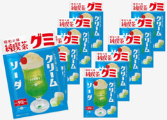 Idea Package Jun-Kissa Cream Soda Gummy 40g x10 Bags Retro Japanese Candy Bulk