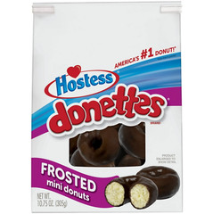 Hostess Donettes Mini Donuts, Frosted Chocolate, 10.5 Ounce (Pack of 1)