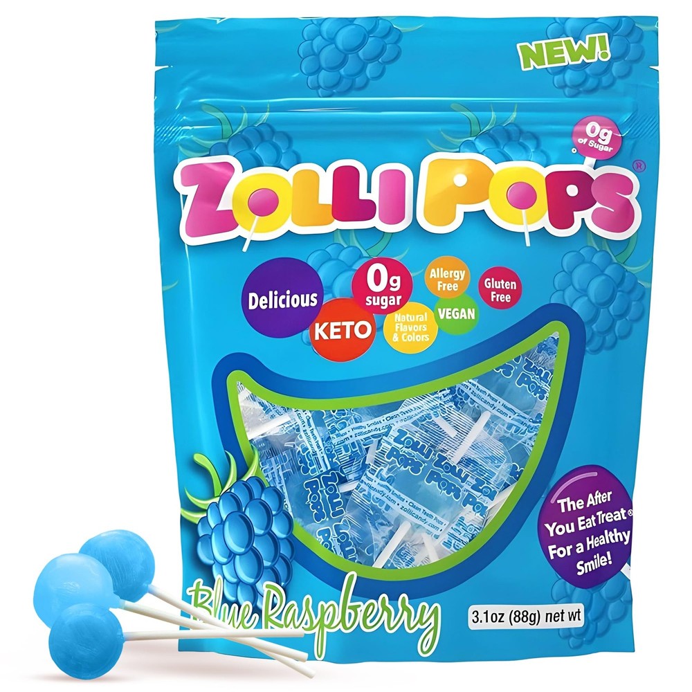 Zollipops Clean Teeth Pops Sugar Free Candy, 3.1 Ounce (Pack of 1), Assorted