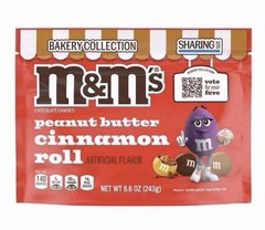 Limited Edition Peanut Butter CINNAMON ROLL M&M’s Bakery Collection Sharing Size
