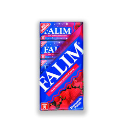 Falim Sugarless Plain Gum, Strawberry Flavored, 100 Piece