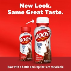 BOOST Original Ready to Drink Nutritional Drinks, Rich Chocolate Pack of 24
