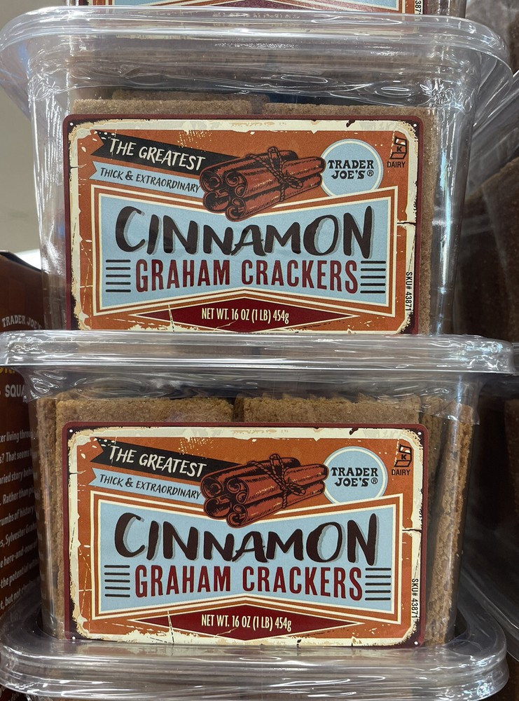 2 PACK Trader Joe’s The Greatest Cinnamon Graham Crackers Thick & Extraordinary