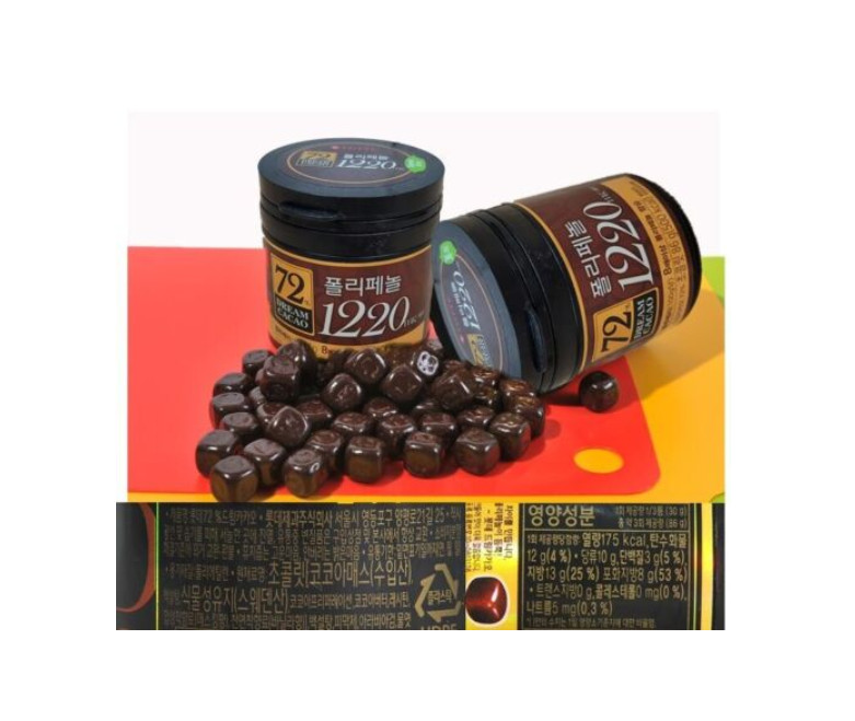 Lotte Dream Cacao Chocolate Balls 72% Polyphenols Korean Food 86g*12pcs KOREA