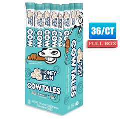 36x Count Goetze’s Cow Tales, Honey Bun Chewy Candy, 1 Ounce