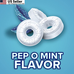 LIFE SAVERS Pep-O-Mint Breath Mints Hard Candy, Sharing 13 Ounce (Pack of 1)