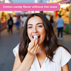 Red Bird Cotton Candy Flavored Candy, Puff Mints Individually Wrapped, 22 Oz Tub