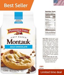 Montauk Soft Baked Milk Chocolate Chunk Cookies, 8.6 Oz – 8 Delicious Treats