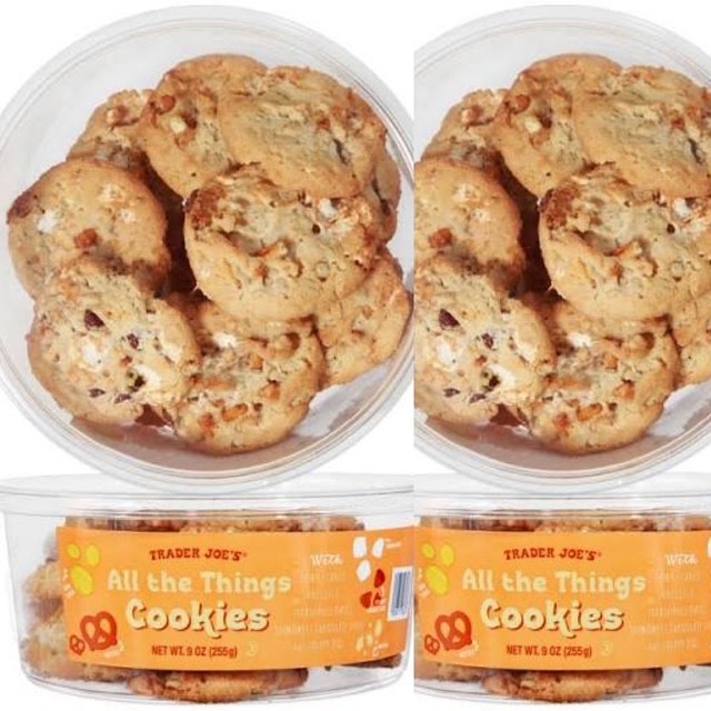Trader Joe’s All the Things Cookies 9oz 255g (2 Tubs)