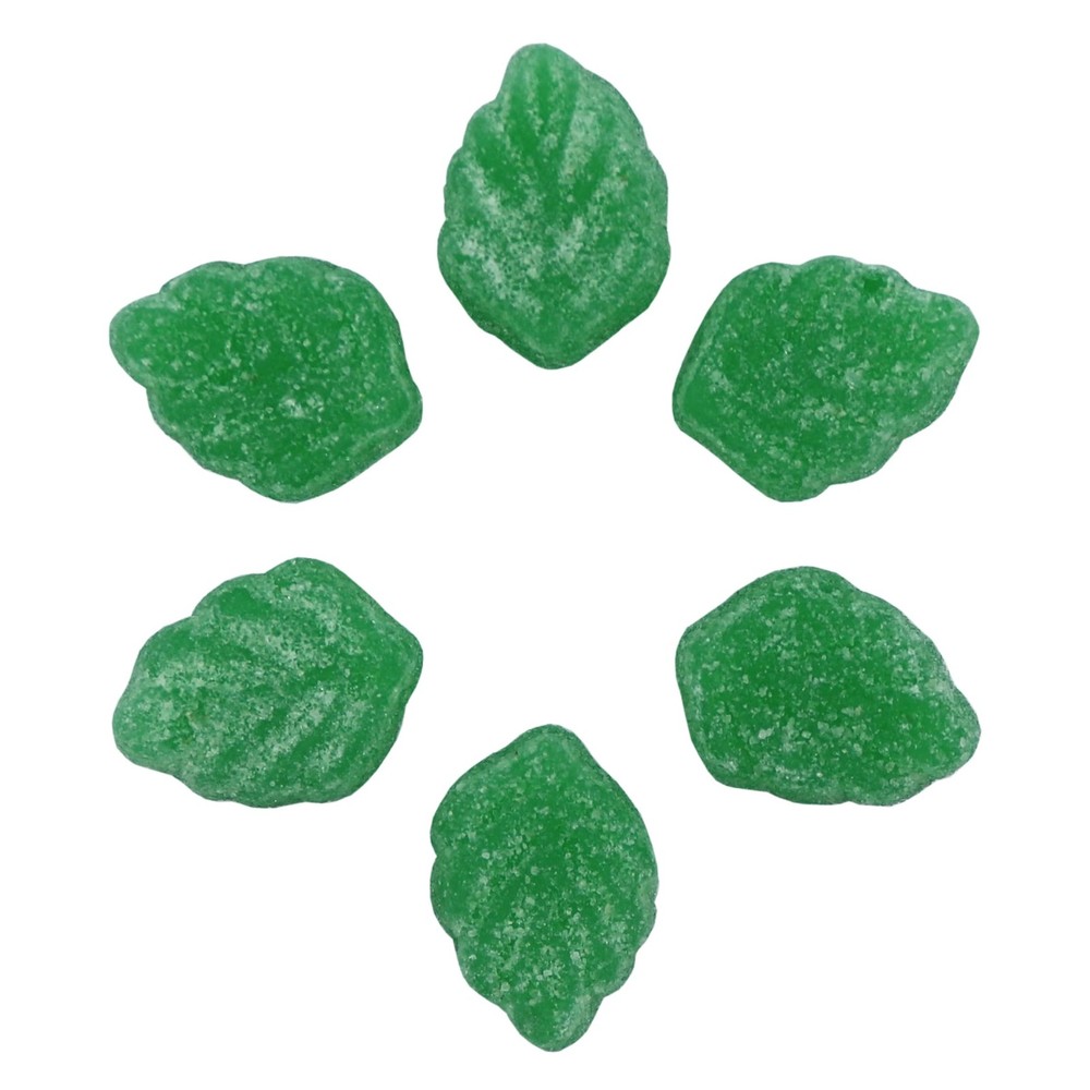Smarty Stop Green Jelly Spearmint Leaves Slices 5 Pound (Pack of 1),