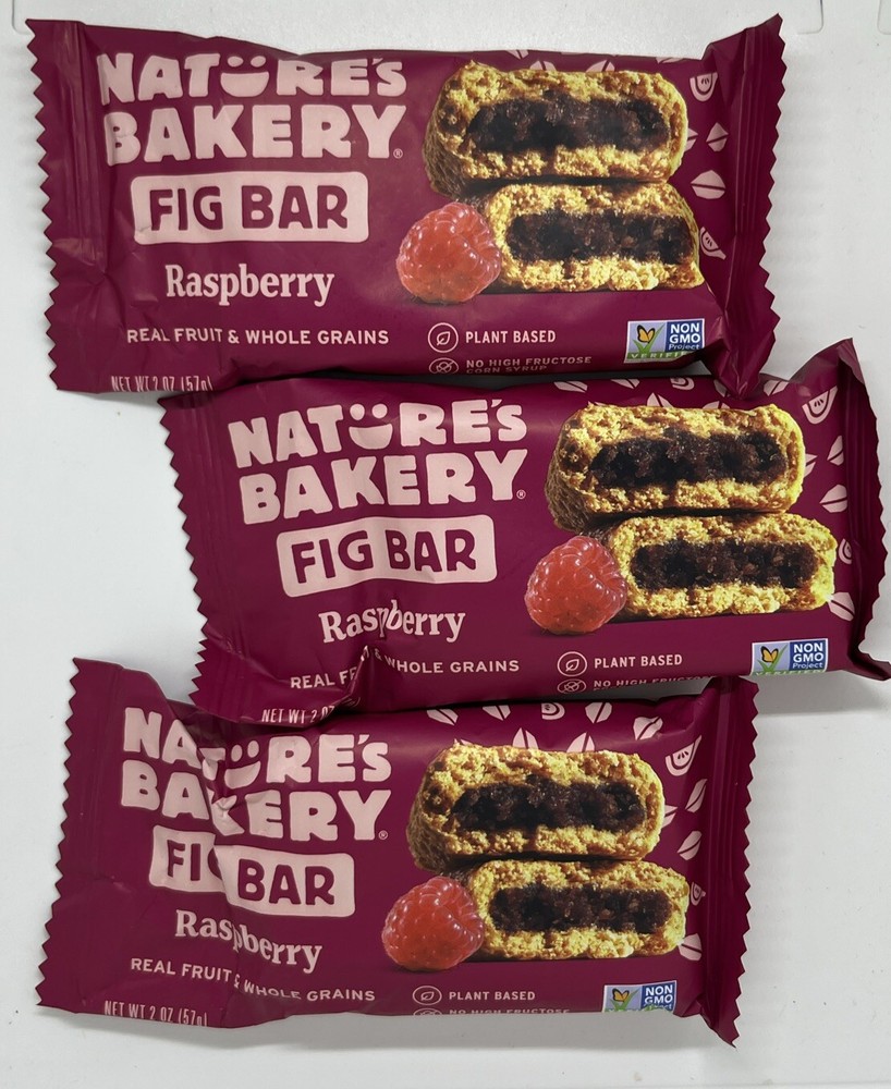 Nature’S Bakery Stone Ground Whole Wheat Fig Bar Raspberry – Lot 3 – 2 Oz
