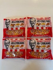 4 x KFC 4oz Colonel’s Favorite Jelly Beans Fried Chicken Sweet Corn Gravy ex3/27