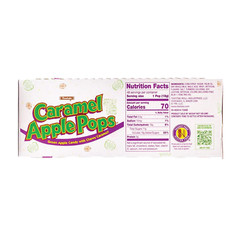 Full Box 48x Pops Tootsie Green Apple Chewy Caramel Candy Pops | .62oz |