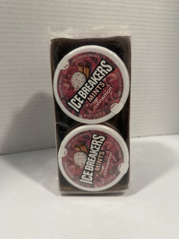 Ice Breakers Sugar Free Mints, Cinnamon, 1.5 Ounce (Pack of 8)