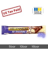 Millenmium porous milk and white chocolate bar 32g