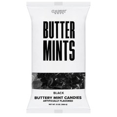Candy Envy – Black Wrapped Buttermints – 13 oz. 13 Ounce (Pack of 1),