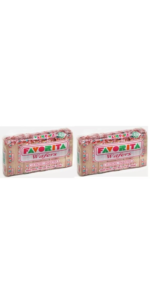 favoritas wafflers galletas de Puerto Rico (16 piezas) 2 paquetes