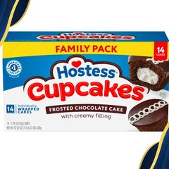 Hostess Cupcakes, Chocolate Snack Cakes, 22.22 oz Box (14 Count) Free Shipping