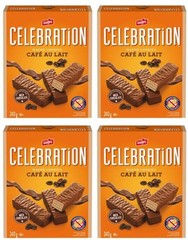 Celebration Leclerc Cafe au Lait Wafer Cookies, 240g (4 Pack)