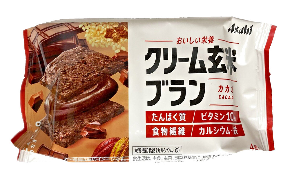 Japan Biscuit Asahi Group Foods Cream Genmai Bran Cacao 72g × 6 bags