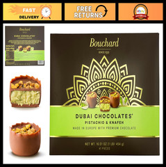 Gourmet Pistachio & Knafeh Chocolates – 16.01 OZ (1 LB / 454g) – Luxurious Treat