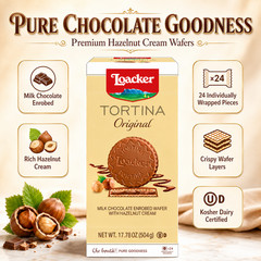 Loacker Tortina Wafers, Original, 24-count