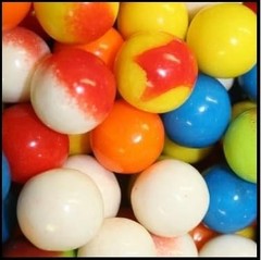 Bayside Candy Lightning Bolts Bubble Gum Balls – Sour Candy Filled Gumballs