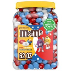 m&m’s RED, WHITE & BLUE PATRIOTIC MIX 62 OZ Peanut Milk Chocolate Candy USA!🇺🇸