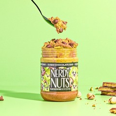 Nerdy Nuts Dubai Chocolate Bar Peanut Butter Treat – 12oz