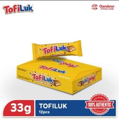 Tofiluk Caramel Crunch Chocolate Bar 33g – 1 Box (pack of 12) Food Snack
