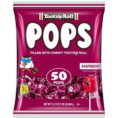 Tootsie Pops Single Flavor Bag-Orange Flavored Lollipops,(Select Flavor) 50 Ct.