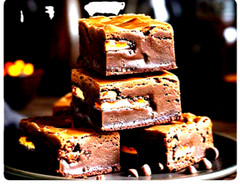 Homemade peanut fudge brownie Cookies natural ingredient old fashion