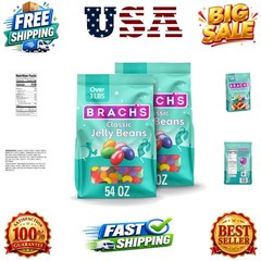 Classic Jelly Beans, Candy, Assorted Flavors, Bulk Bag, 54 oz 2 ct