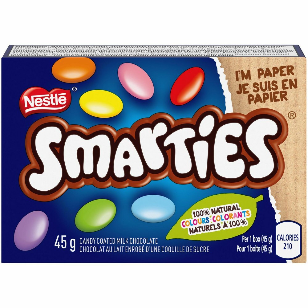24 full size NESTLÉ SMARTIES Candy Coated Milk Chocolate 45g Each- FREE SHIPPING