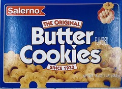 4x Salerno The Original Butter Cookies 16 Oz Box NEW FREE SHIPPING 4 Boxes