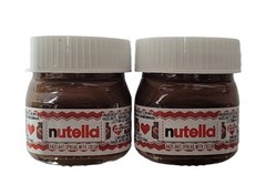 2 Nutella Mini Crystal Jar 1.05oz (30g) Made In Italy Hazelnut Spread With Cocoa