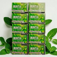 ASAHI Japan Mintia Catechin Green Tea Breath Mint 50 Tablets – Packs of Ten (10)