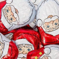 PALMER-SANTA-SNOWMEN VARIETY WRAPPED Creamy MILK chocolate BULK BAG, VALUE PRICE