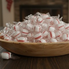 SweetGourmet Triple-Distilled Peppermint Oil, Soft Mint Puffs Candy, Clear Wrapp