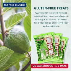 Hongyuan Guava Candy, 12.3 oz (Pack of 1) Asian Fruit Hard Candy, Sweet & Tangy
